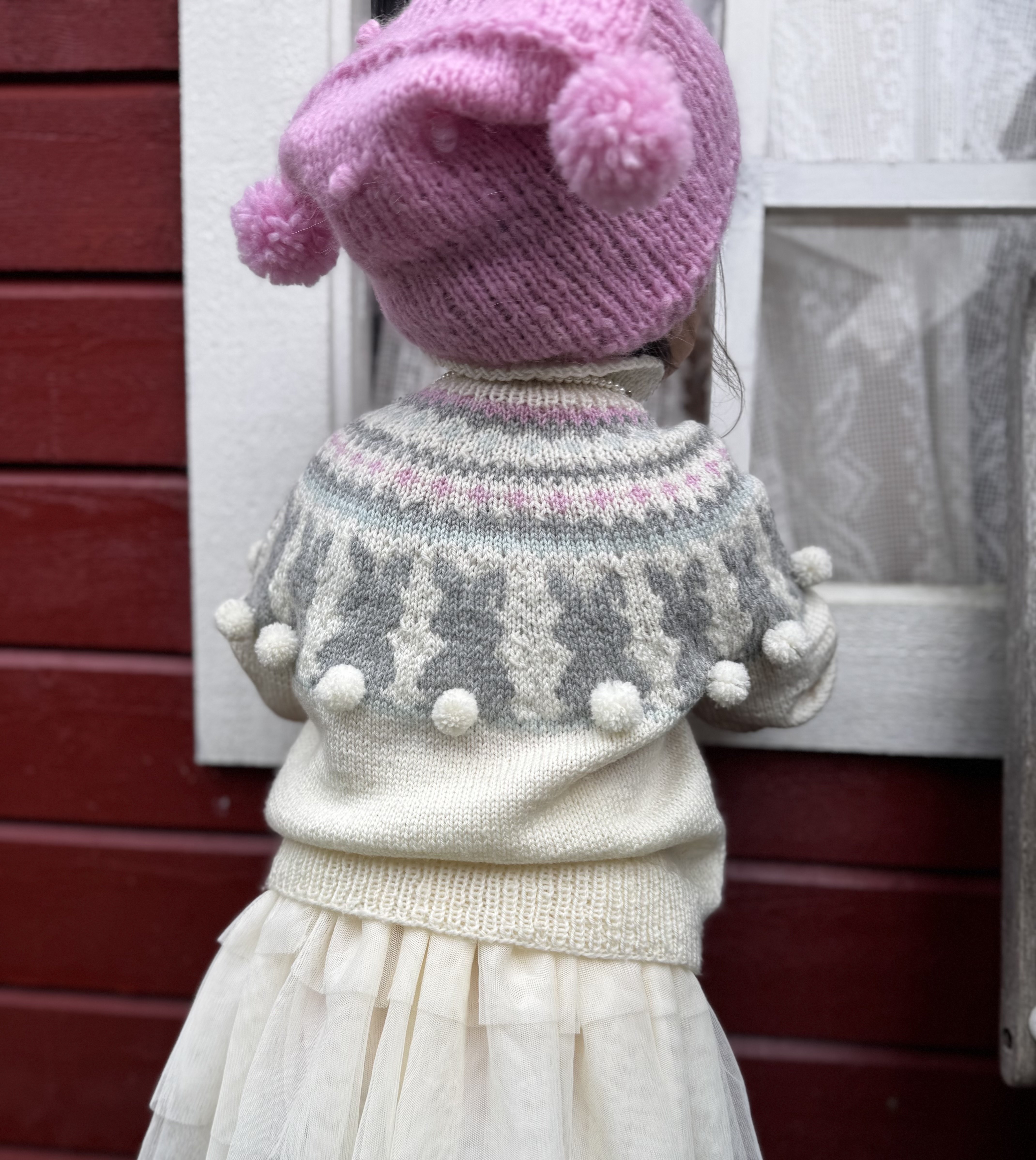 UllogstrikkGenser med harepus, Ella