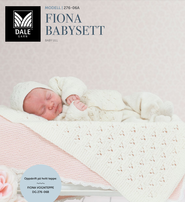 Kari HaugenFiona babysett, strikkepakke i Baby ull