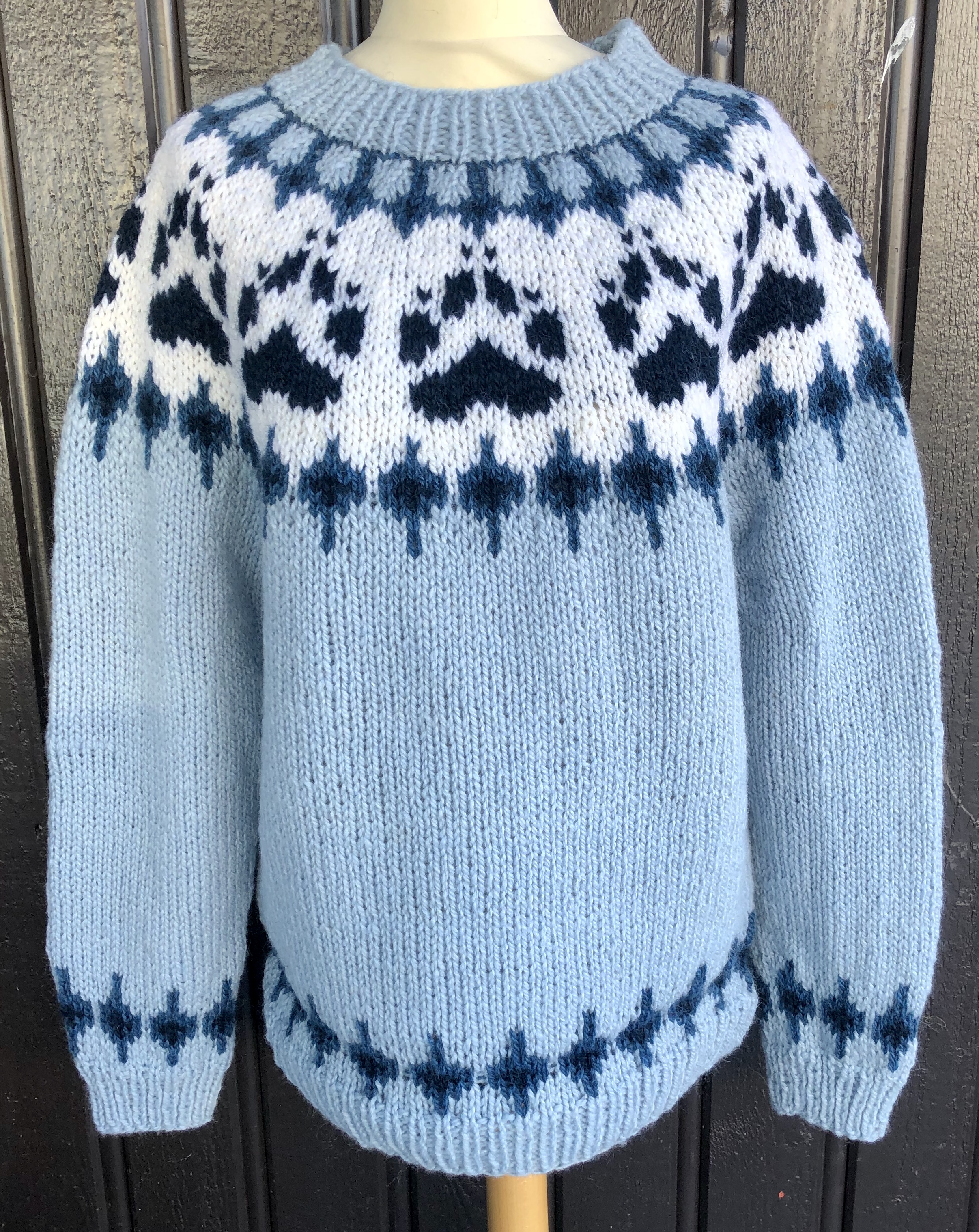 Linka NeumannVillmarksgenser garnpakke, designet av Linka Neumann