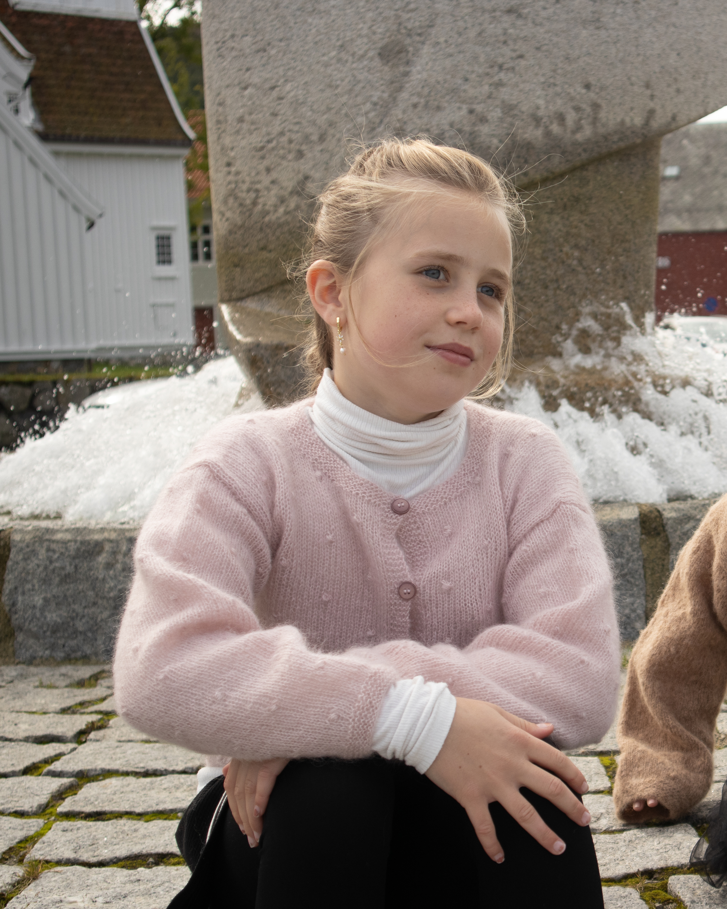 Brit Frafjord ØrstavikNudo Cardigan i Tynn Kidsilk Erle