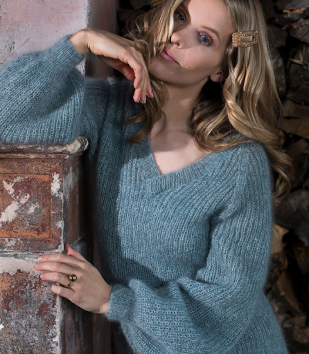 Anne-Kirsti Espenes DG 408 Tynn Kidsilk Erle