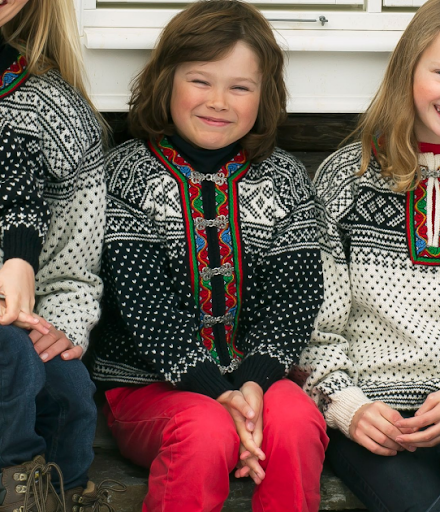 Dale GarnSetesdal Jakke m/bånd til barn