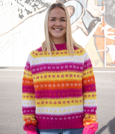 House of YarnHåndballgenser i Fryd og Lace kid mohair