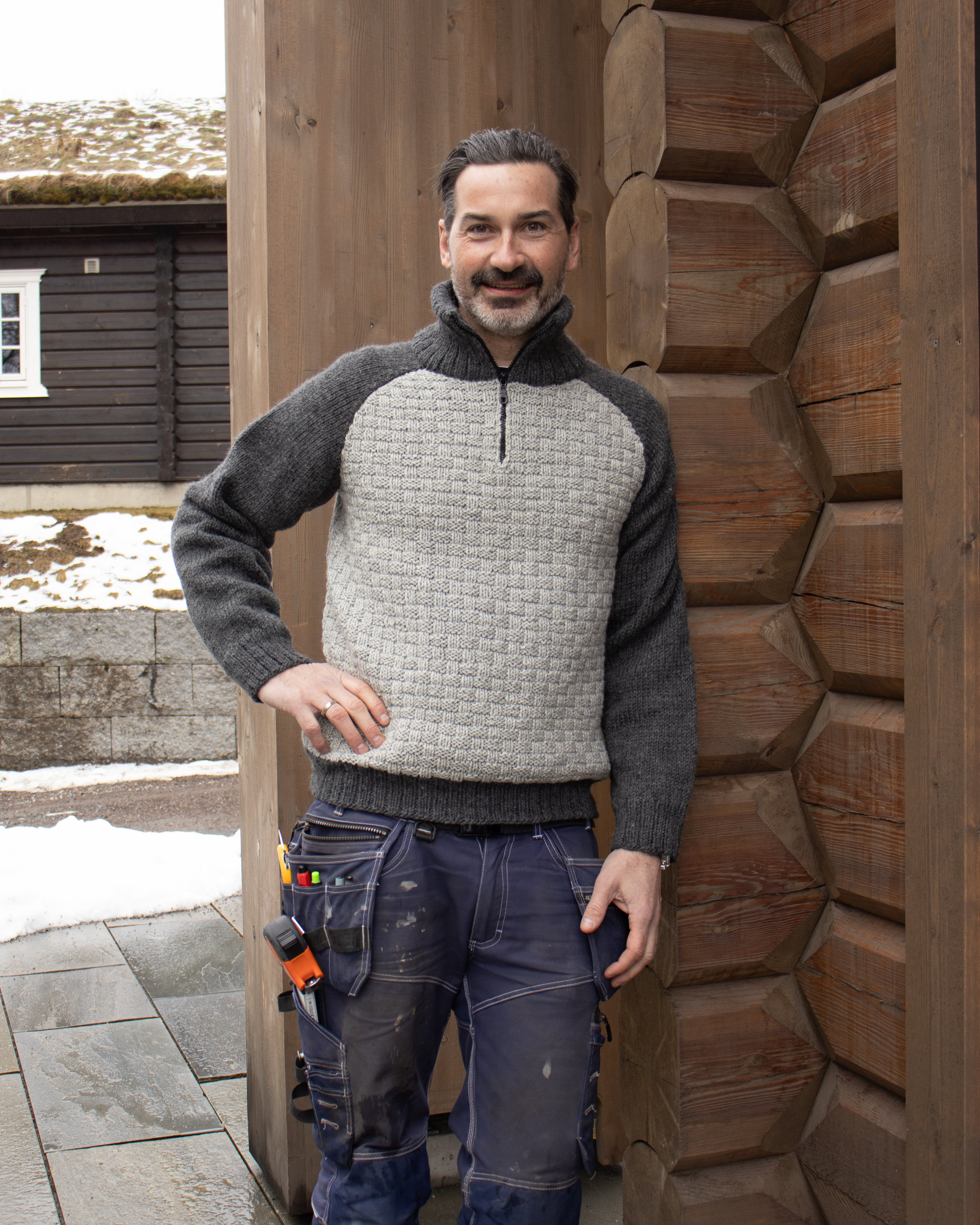 Eventyrlig Oppussing X House of YarnBrick Zip-Genser