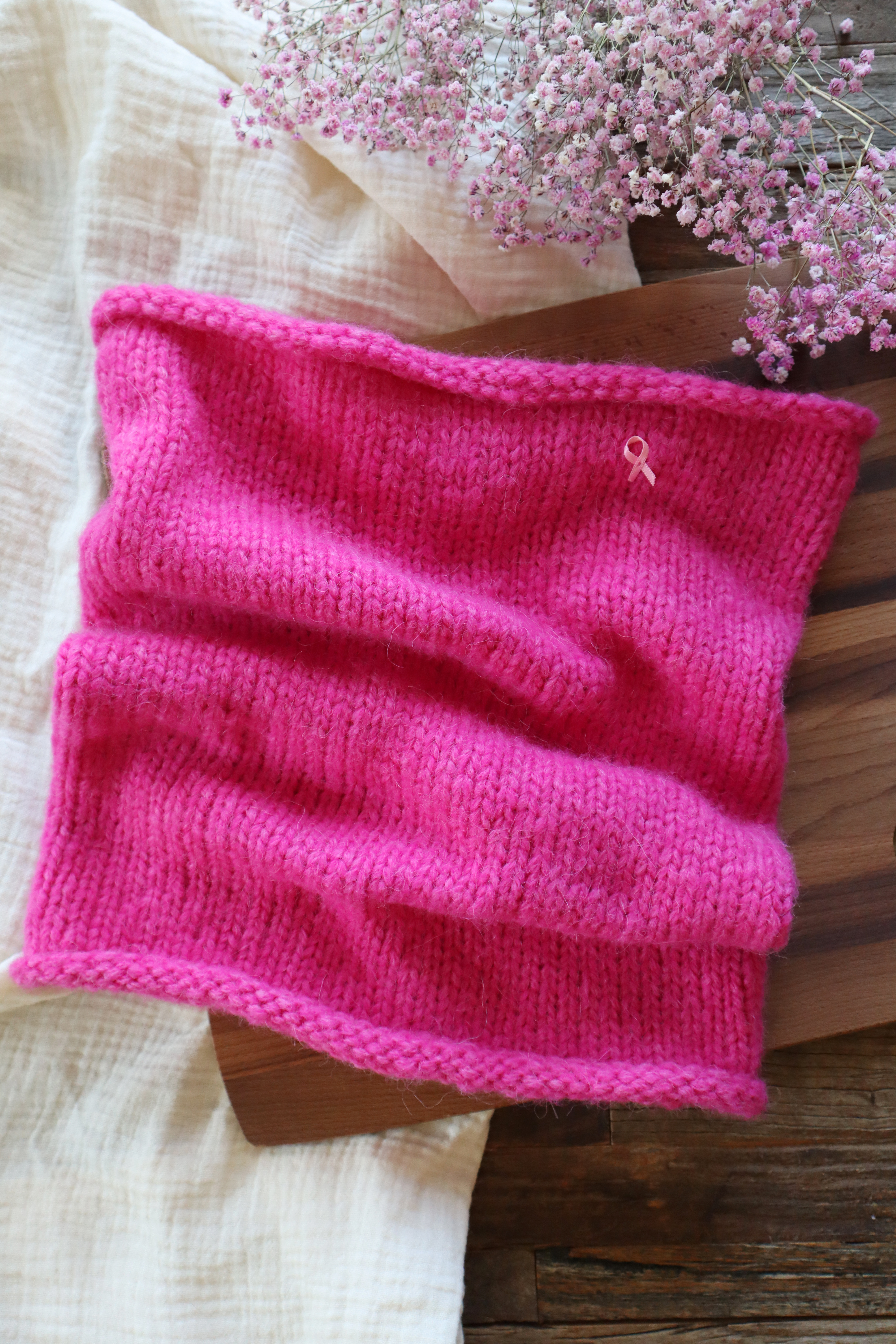 House of yarnRosa Sløyfe løs hals